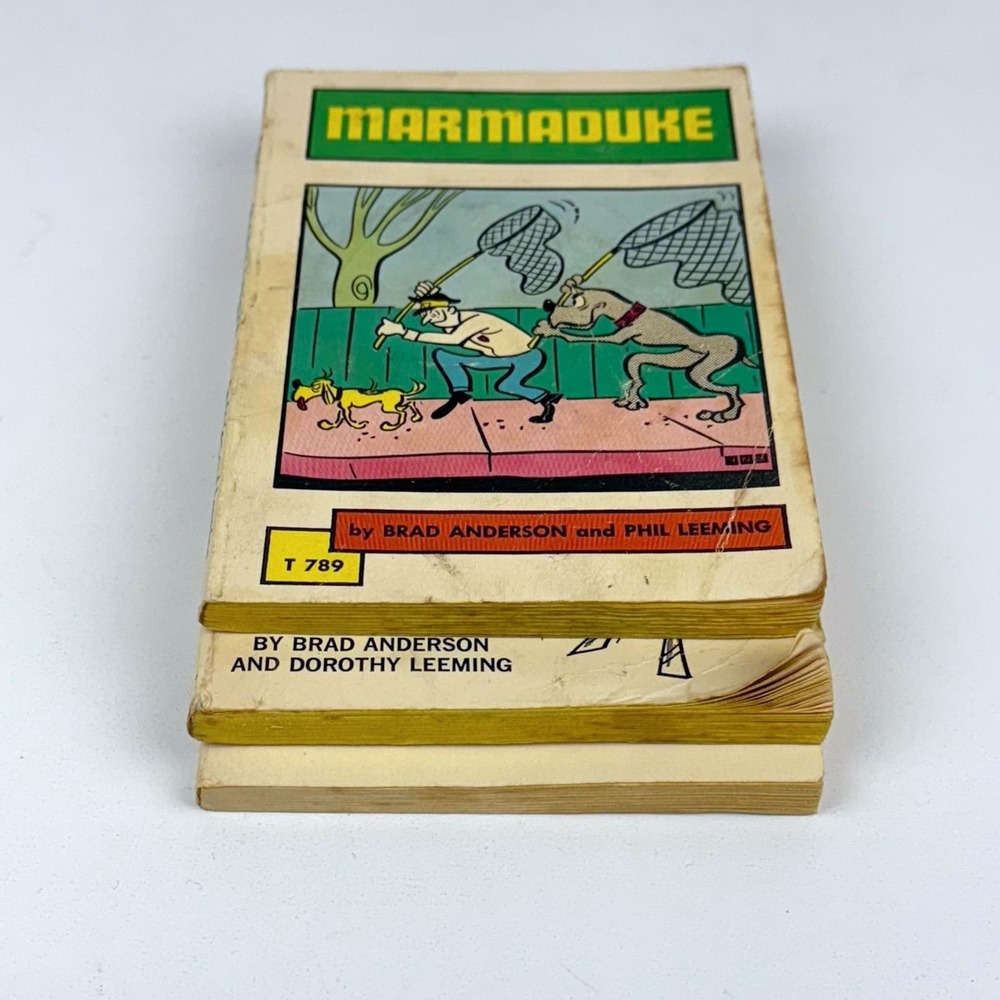 Marmaduke Book Lot 3 Scholastic Book Services Brad Anderson Leeming - Picture 4 of 6